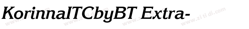 KorinnaITCbyBT Extra字体转换